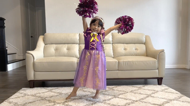 アメリカでチアダンスの習い事をしている幼児・小学生